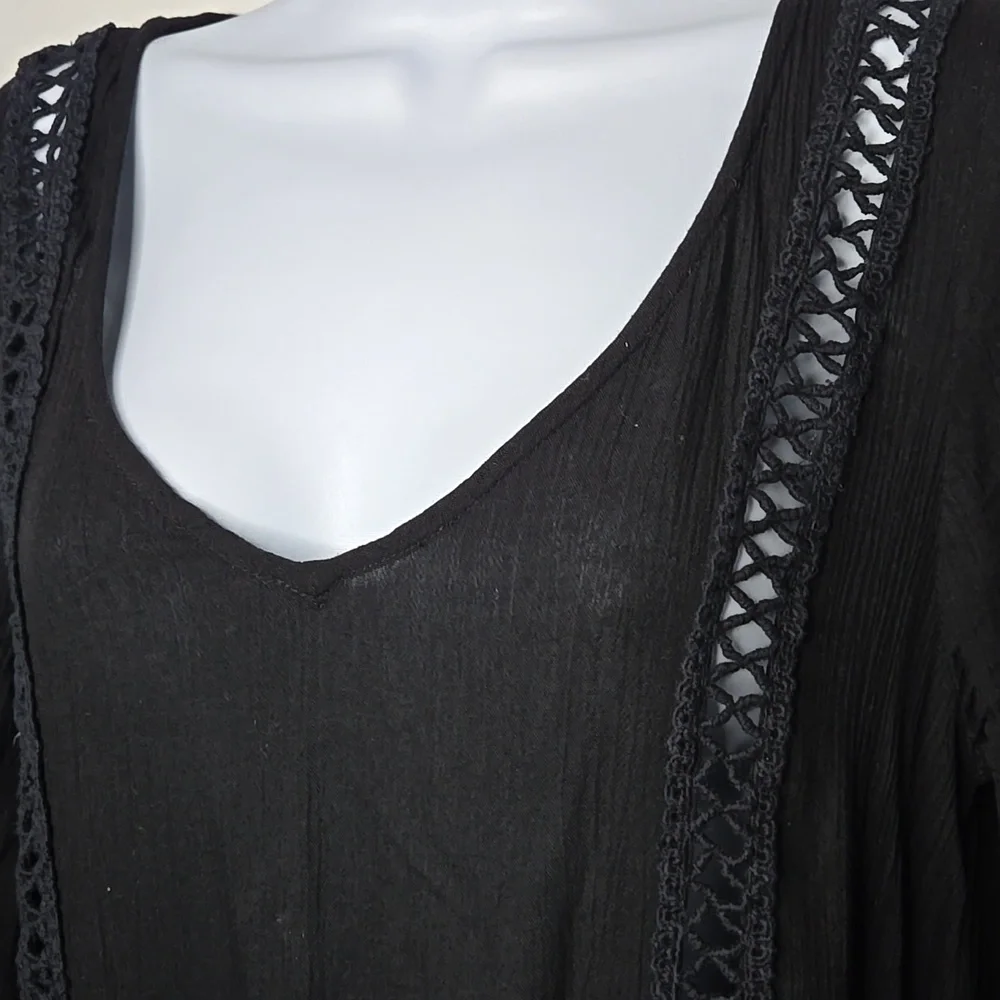 Gothic Witchy Viscose & Cotton Top M - Picture 2 of 6